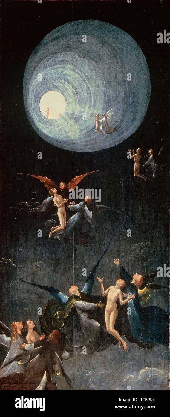 Aufstieg in den Himmel. Von: Vier Visionen des Jenseits. Museum: Palazzo Grimani, Venedig. Thema: BOSCH, Hieronymus. Stockfoto