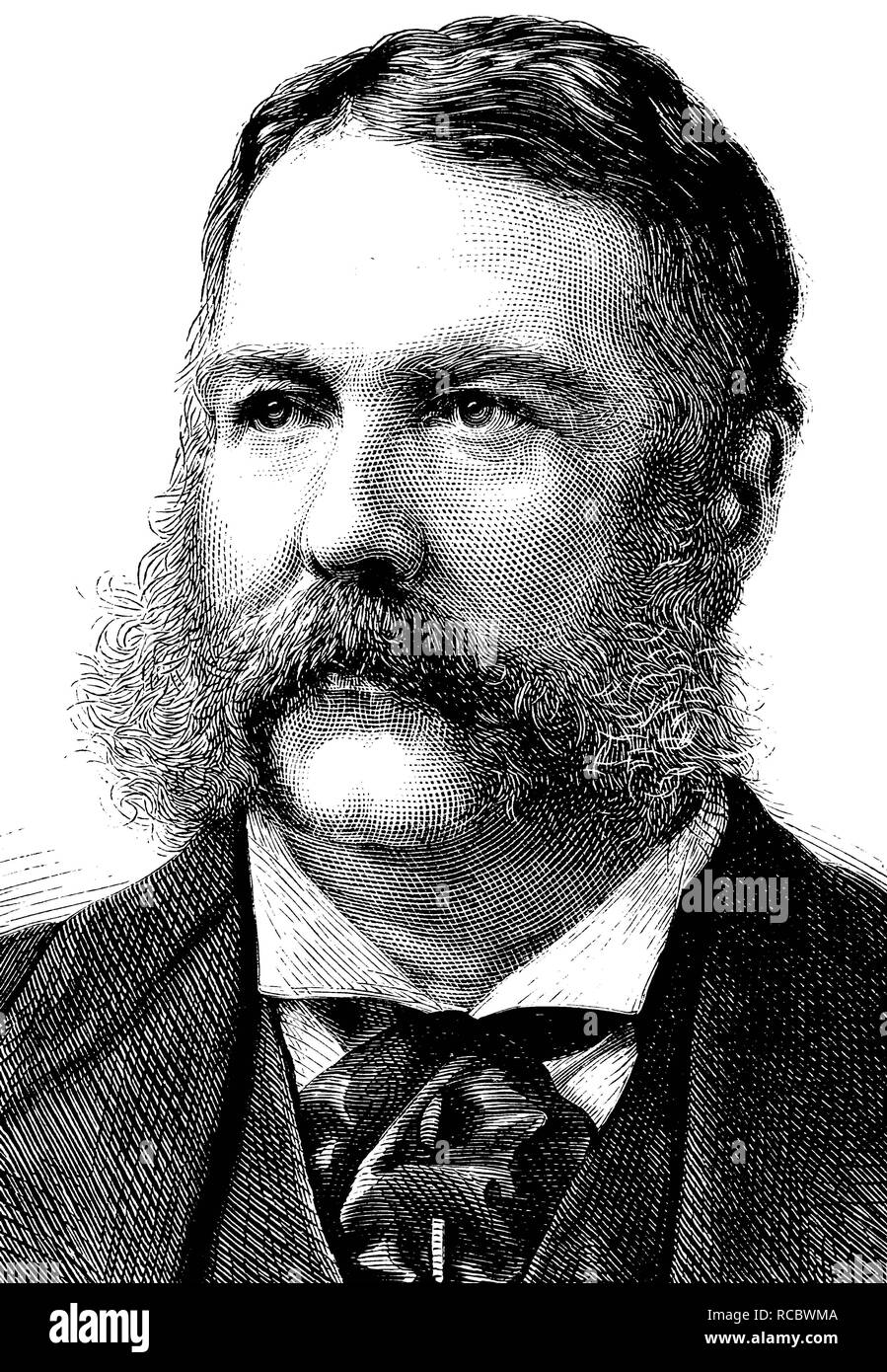 Chester Alan Arthur, 1829-1886, 4. März - 20. September 1881 Vice President und Präsident der Vereinigten Staaten Stockfoto