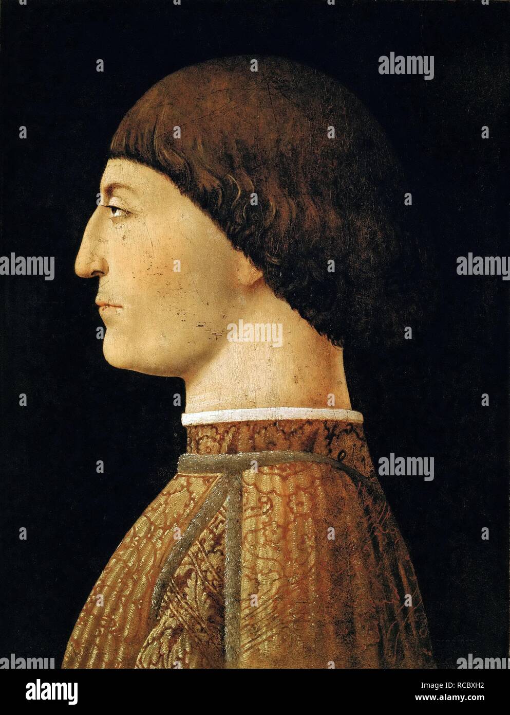 Sigismondo Pandolfo Malatesta. Museum: Musée du Louvre, Paris. Autor: Piero della Francesca. Stockfoto