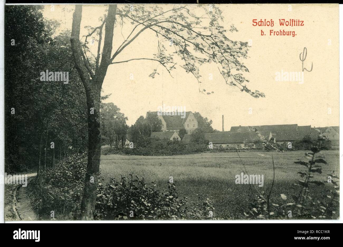 11257 - Wolftitz-1910 - Schloß - Stockfoto