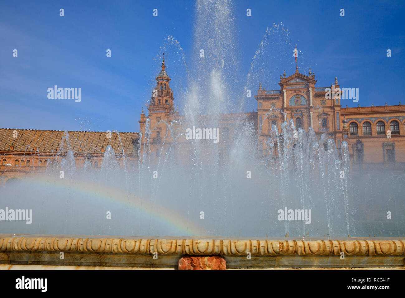 Plaza de Espana, Sevilla Stockfoto