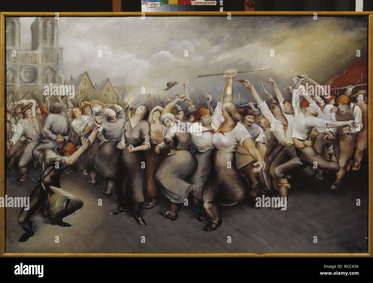 La Carmagnole. Museum: regionale Kunst Museum, Zaporozhye. Autor: Popov, S. S. Stockfoto