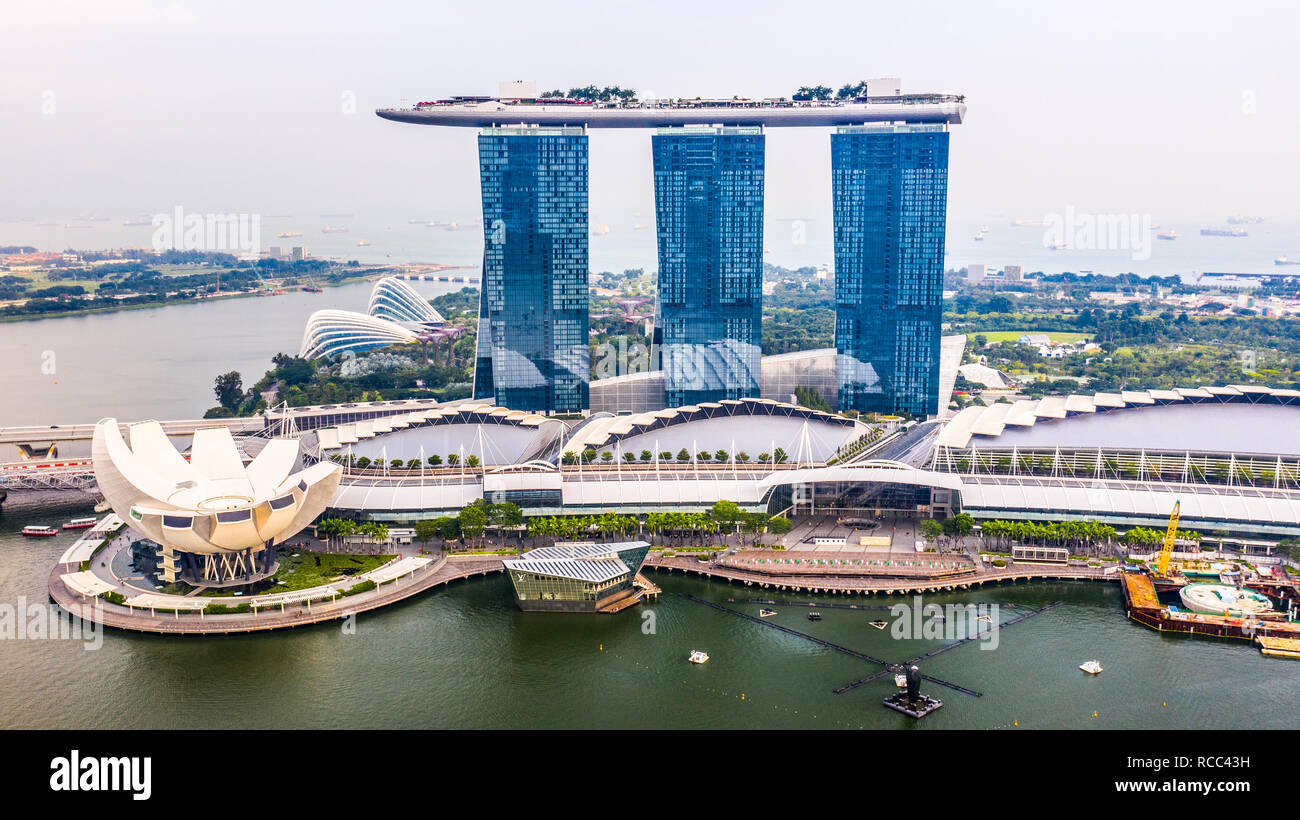 Marina Bay Sands Resort,, Artscience Museum, Singapur Stockfoto