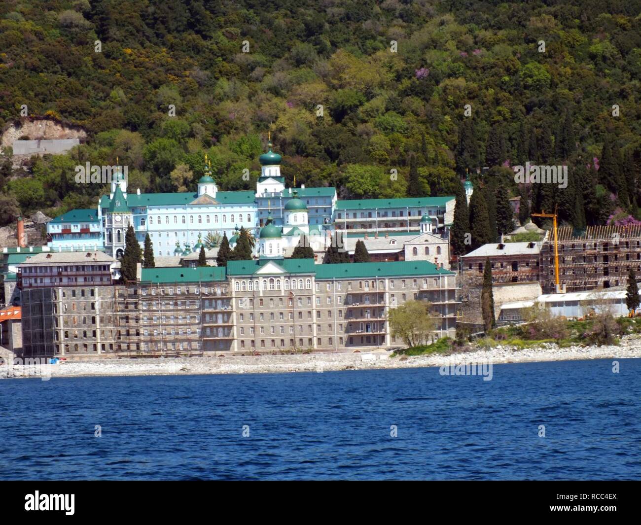 Agiou Panteleimonos Kloster 5. Stockfoto