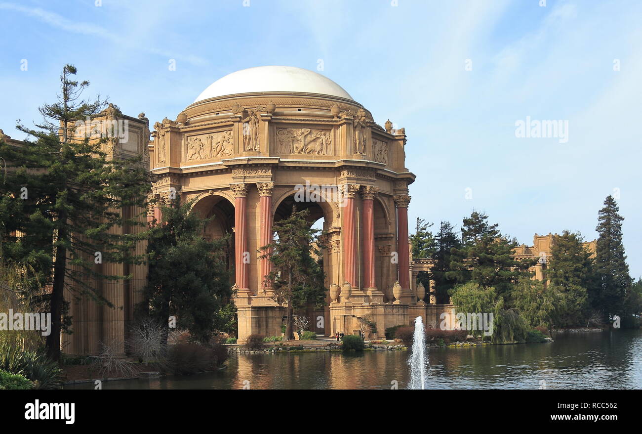 Palast der Schönen Künste in San Francisco, Kalifornien Stockfoto