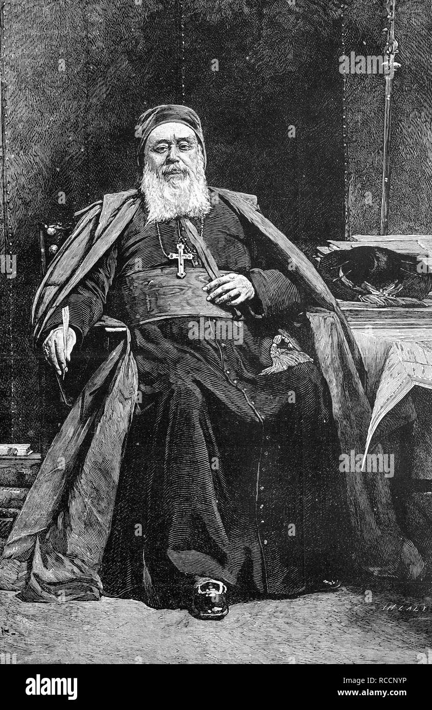 Charles Martial Allemand Lavigerie, 1825-1892, eine französische Römisch-katholische Kardinal und Gründer einer Bestellung Stockfoto