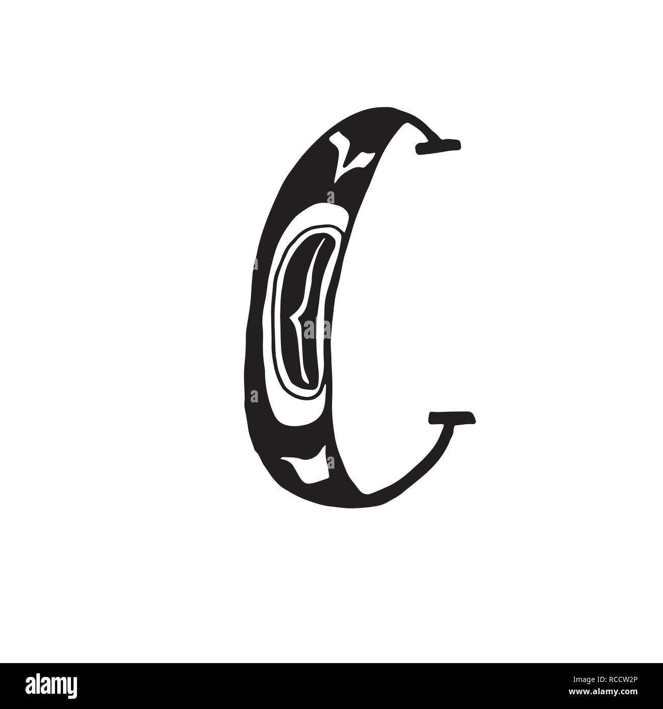 Vektor hand gezeichnete Schrift Stock Vektor