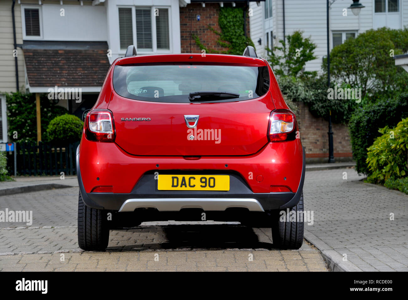 2013 Dacia Sandero Stepway compact soft Offroader SUV-Auto Stockfoto