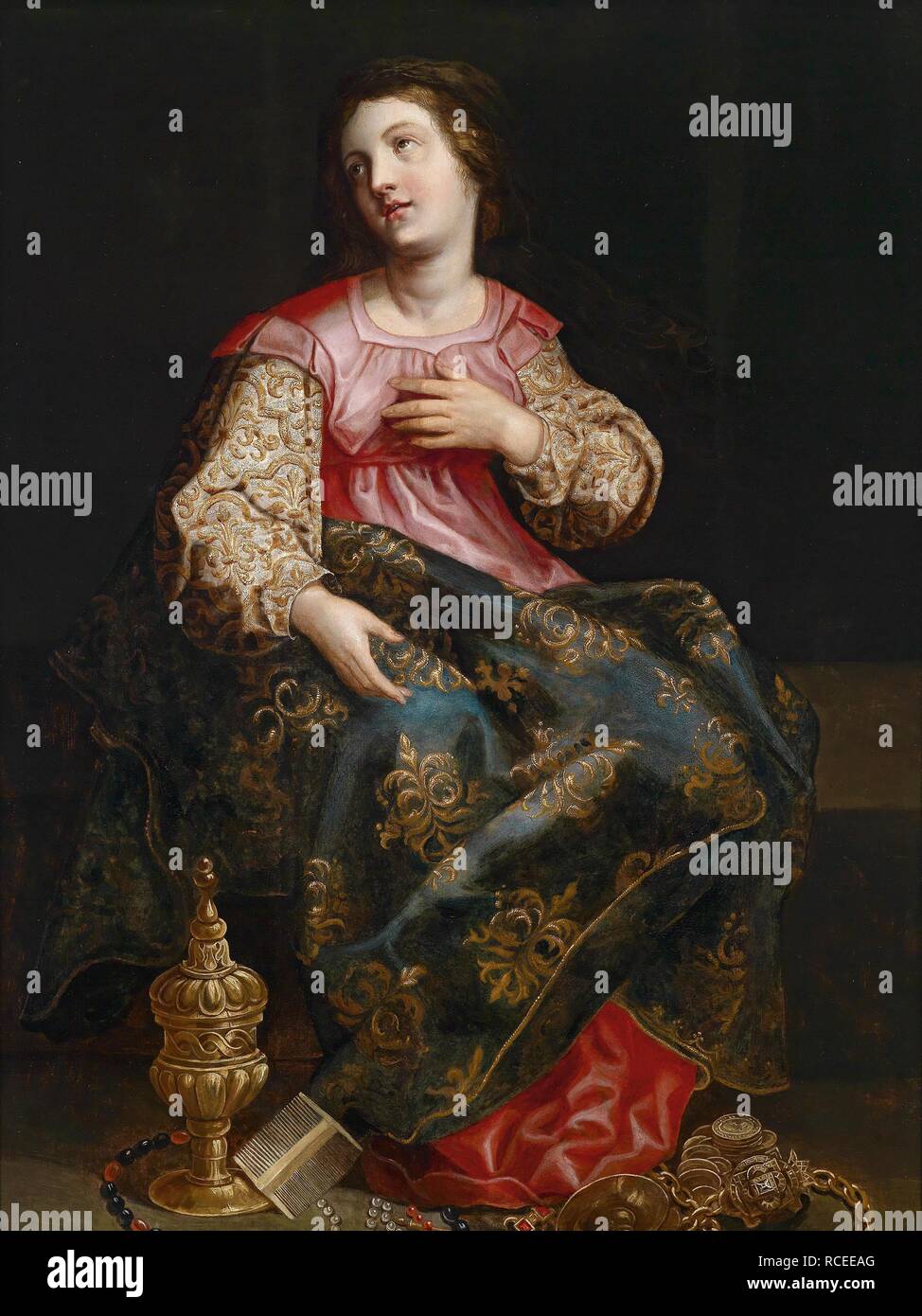 Maria Magdalena. Museum: private Sammlung. Autor: BALEN, Hendrik Van. Stockfoto