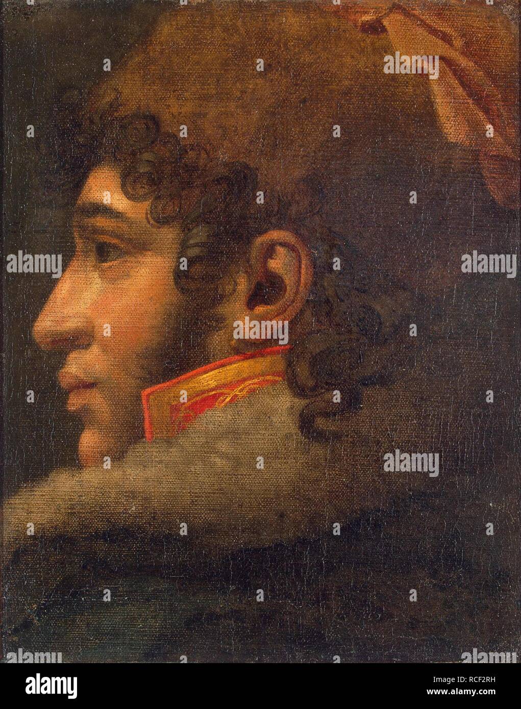 Porträt von Joachim Murat (1767-1815), Marschall von Frankreich und Admiral von Frankreich, König von Neapel. Museum: Staatliche Eremitage, St. Petersburg. Autor: Girodet de Roucy Trioson, Anne Louis. Stockfoto