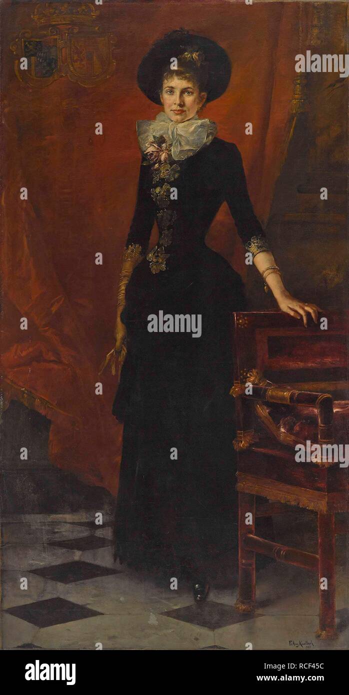 Erzherzogin Gisela von Österreich (1856-1932), Prinzessin von Bayern. Museum: private Sammlung. Autor: Kaulbach, Friedrich August von. Stockfoto Erzherzogin Gisela von Österreich (1856-1932), Prinzessin von Bayern. Museum: private Sammlung. Autor: Kaulbach, Friedrich August von. Stockfoto