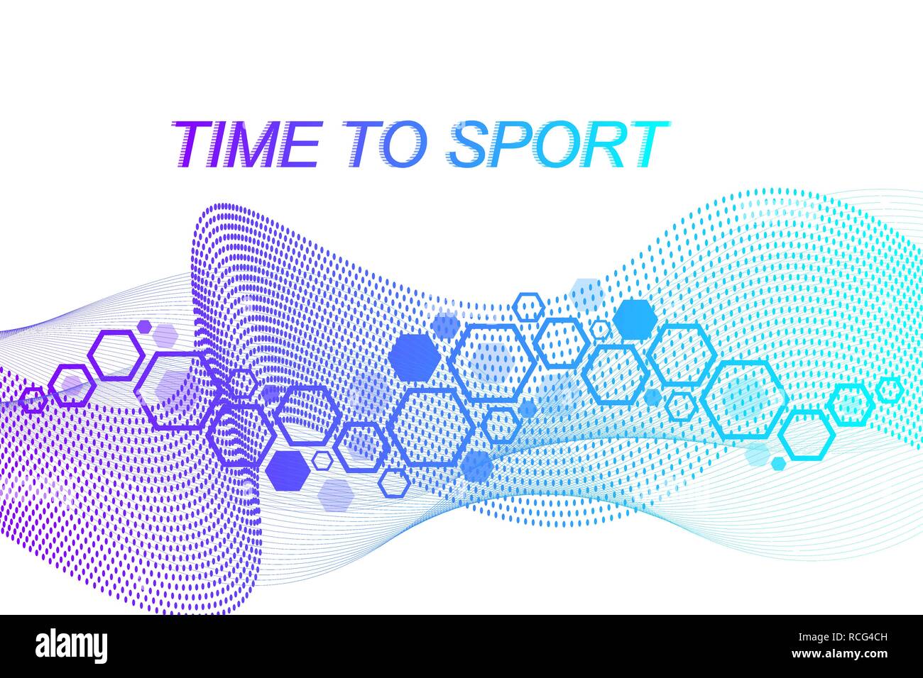 Moderne farbige sport Hintergrund. Abstrakte Design mit Linien, flow Wave, Sechskant, hex für Ihr Design. Sport Konzept, Banner, Poster, Abdeckung, Broschüre, Web. Vector Illustration. Stock Vektor