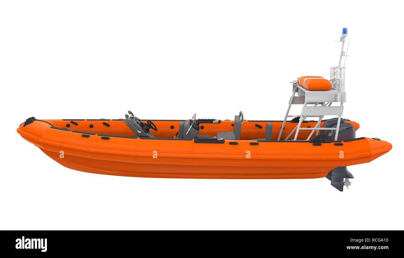 Rettung Rettungsboot isoliert Stockfoto