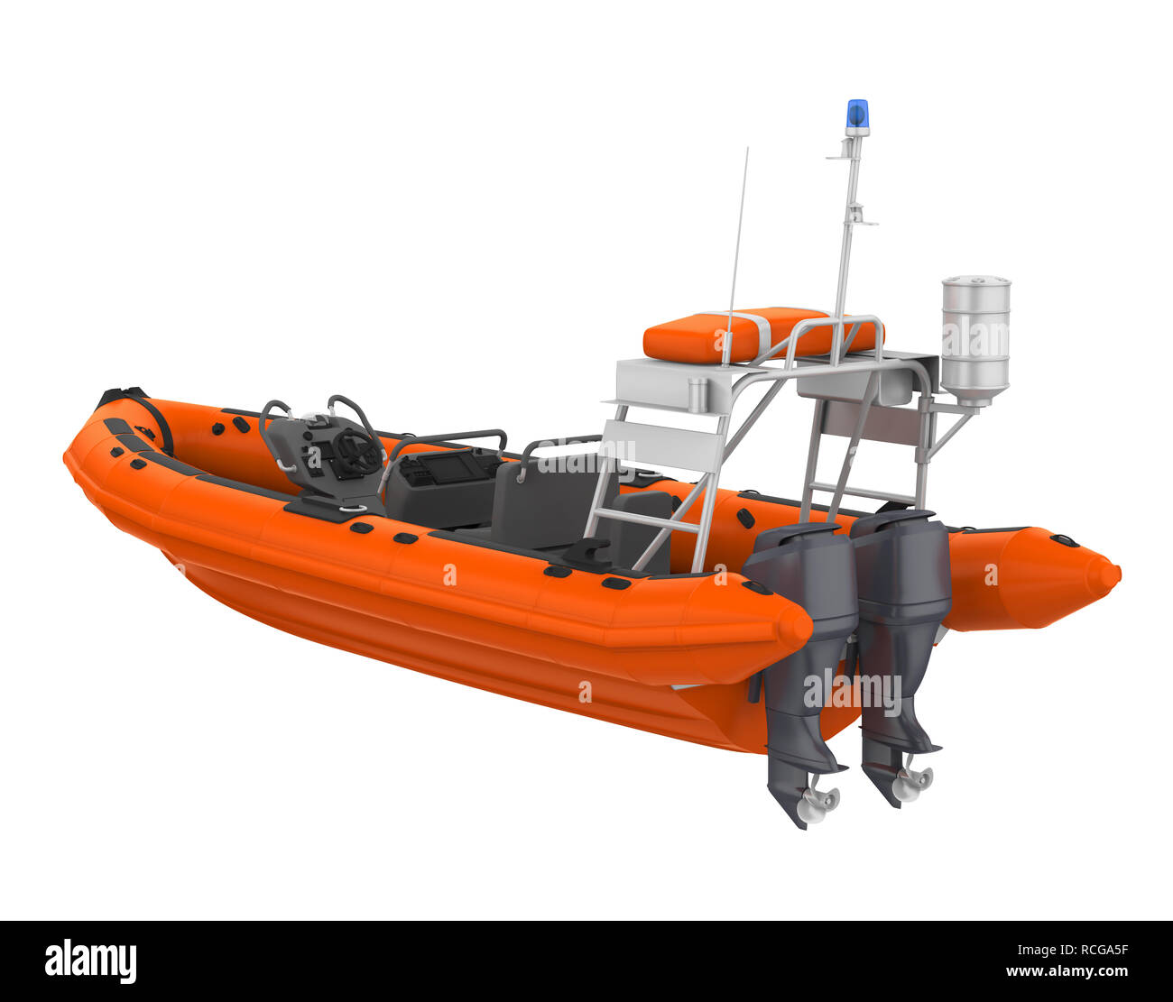 Rettung Rettungsboot isoliert Stockfoto