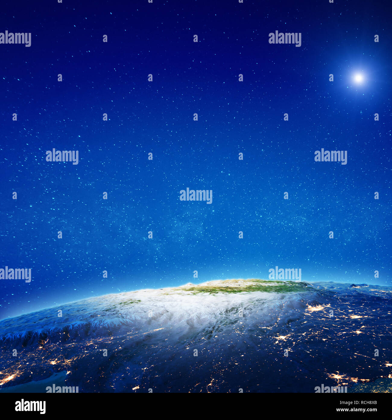 Indien - Himalaya Gebirge, Everest Stockfoto