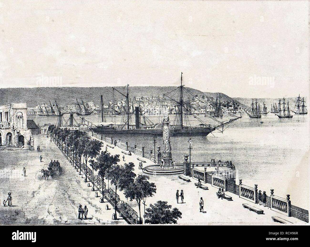 Alameda de Paula 1855. Stockfoto