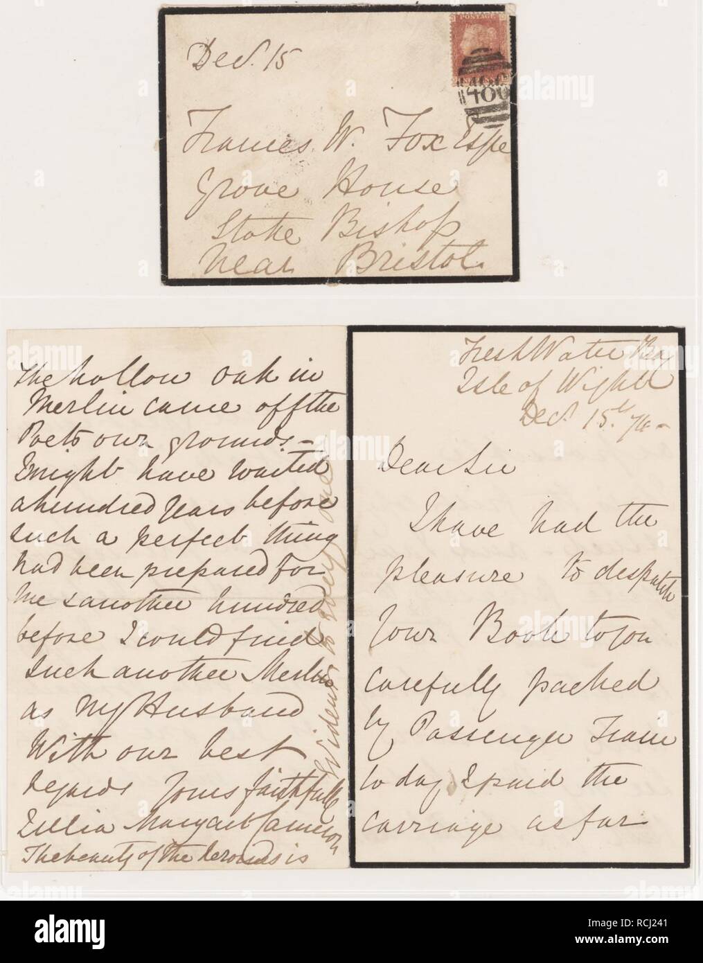 Alfred Tennysons Idyllen des Königs und andere Gedichte Stockfoto