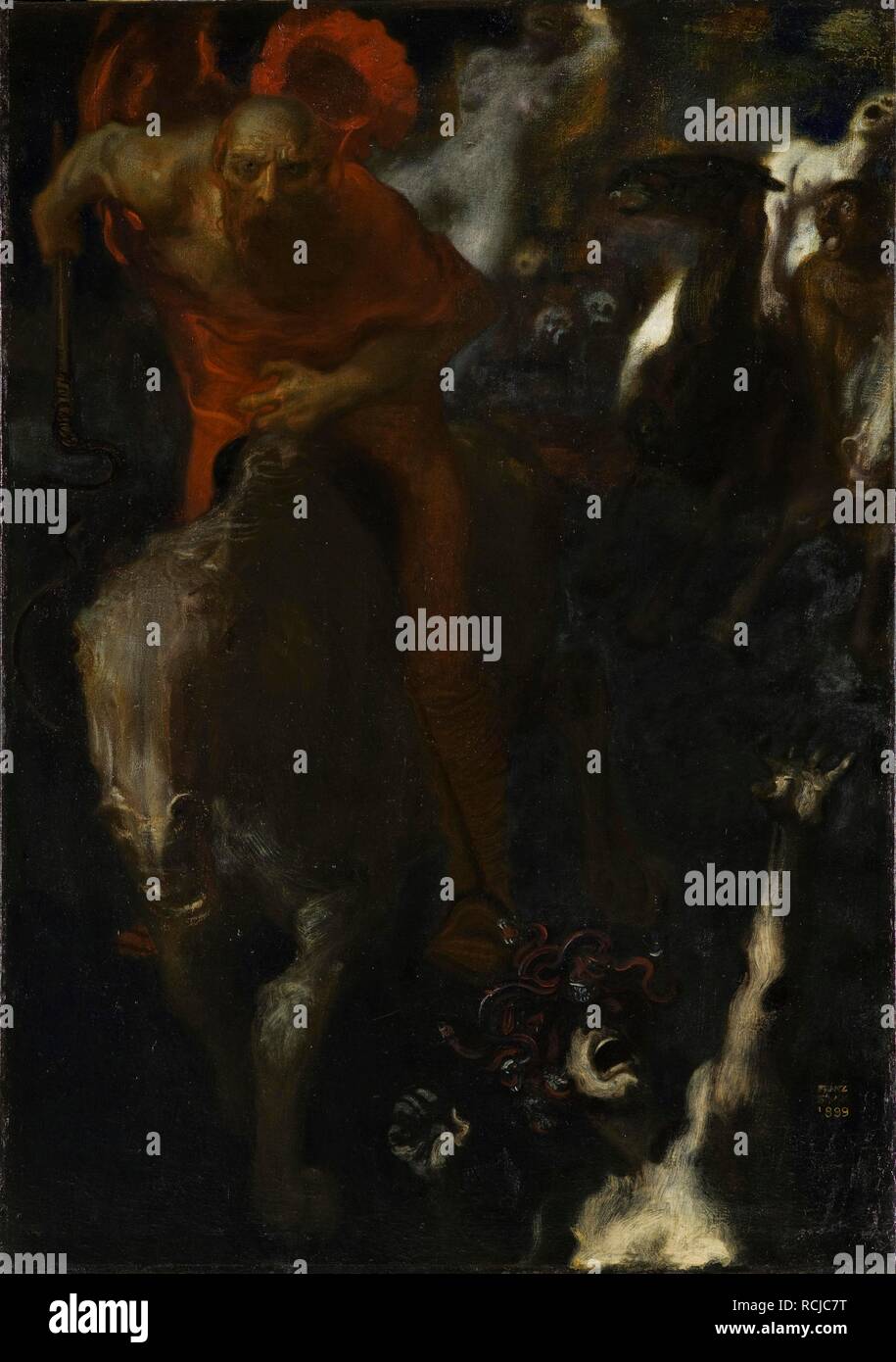 Die Wilde Verfolgungsjagd. Museum: Musée d'Orsay, Paris. Thema: Stuck, Franz, Ritter von. Stockfoto