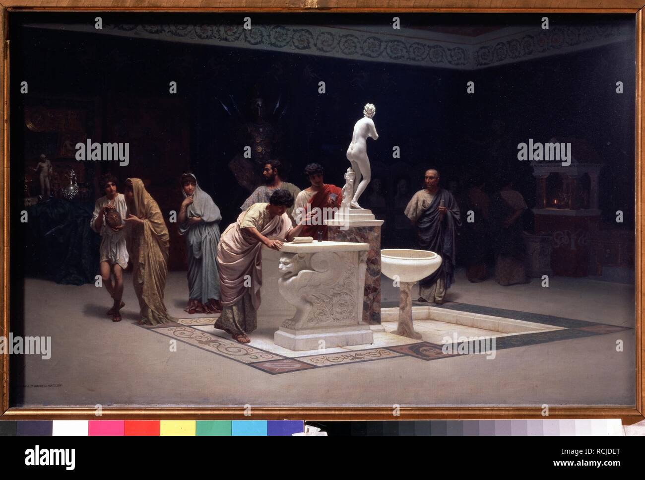 In Maecenas' Foyer. Museum: Staatliche Tretjakow-Galerie, Moskau. Autor: Bakalowicz, Stepan Vladislavovich. Stockfoto