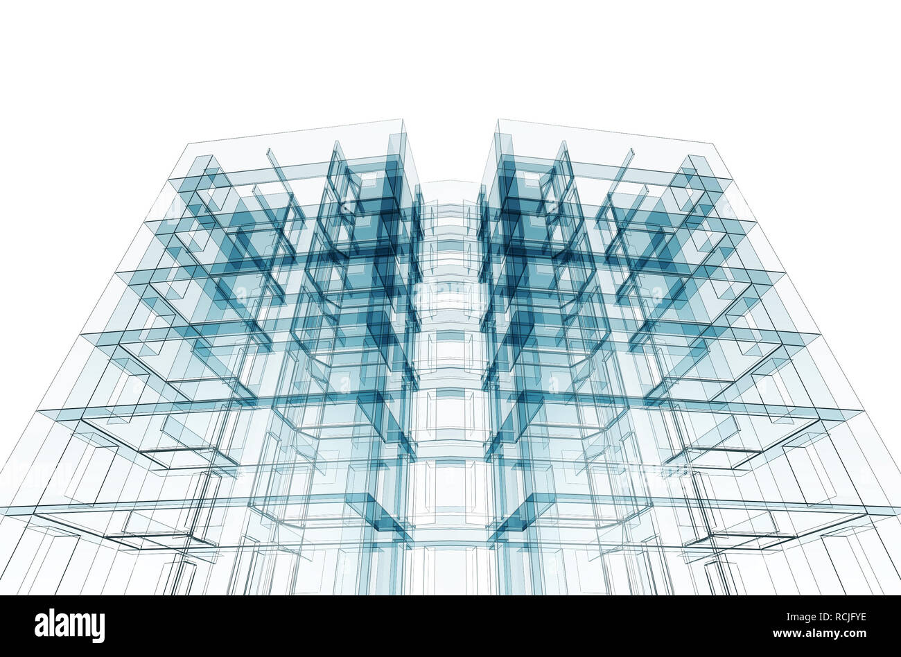 Construction Engineering Technologie. 3D-Rendering Stockfoto