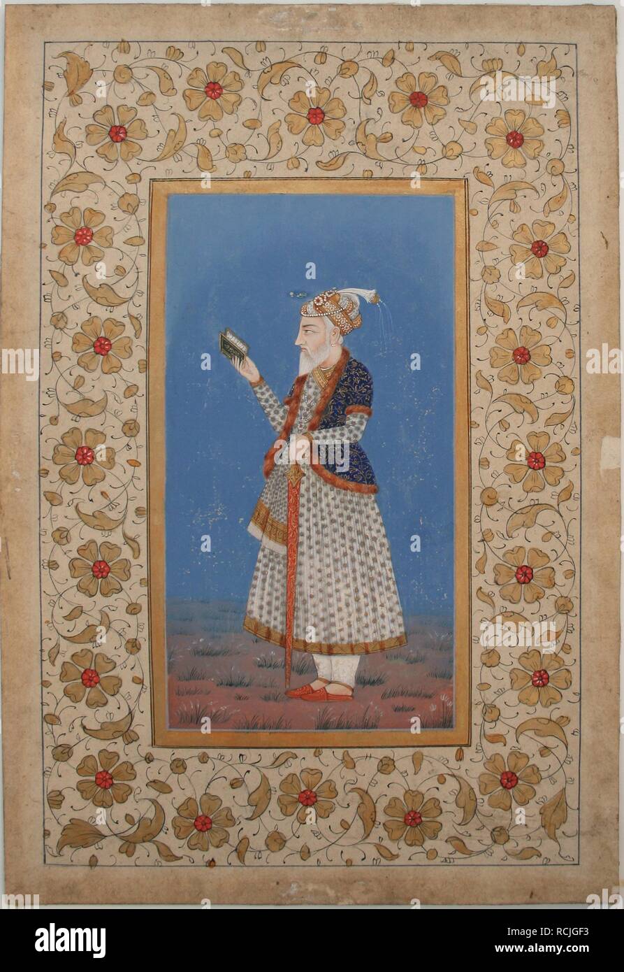 Portrait von Großmogul Aurangzeb. Museum: private Sammlung. Autor: anonym. Stockfoto