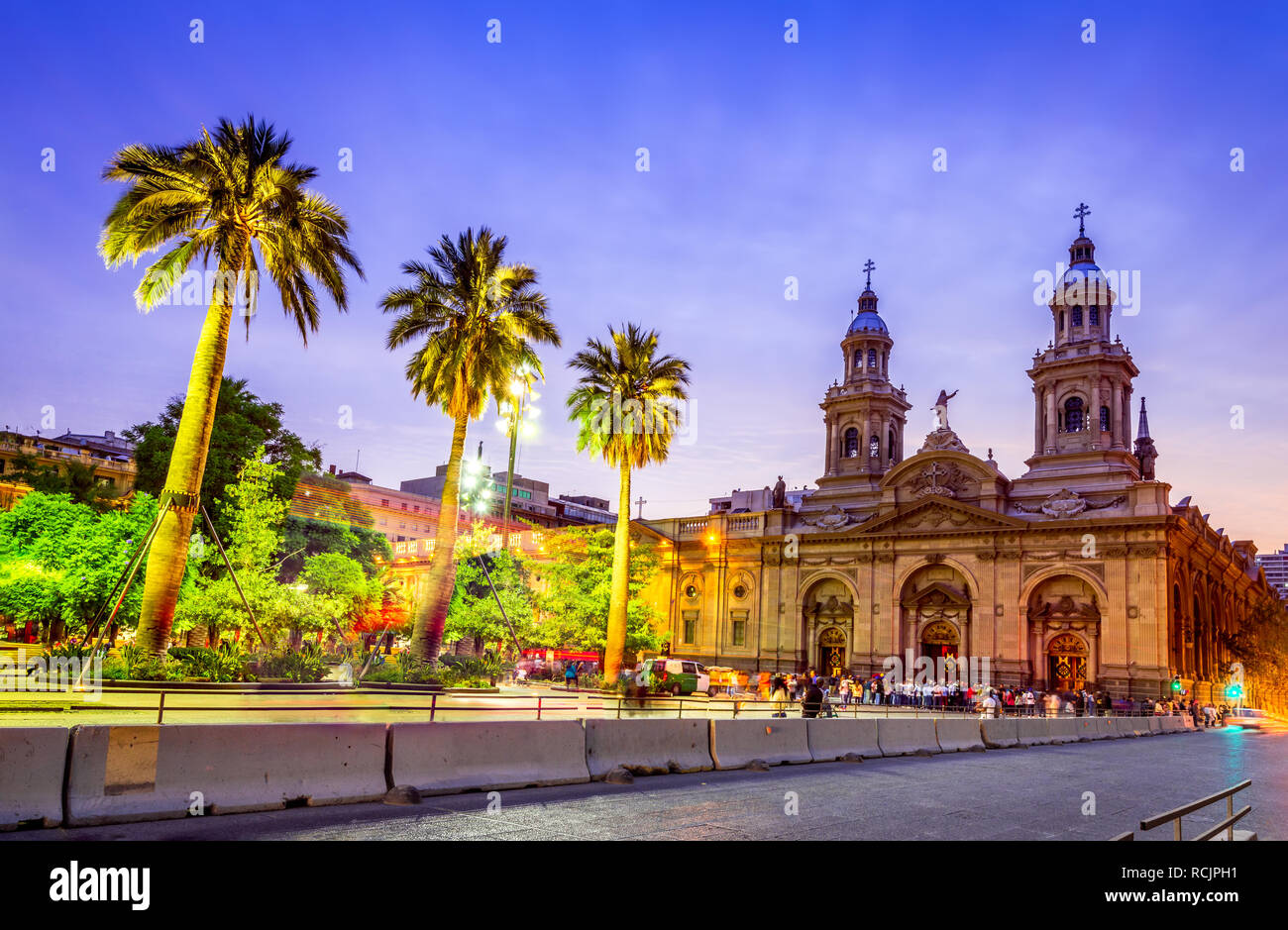 Santiago de Chile, Plaza de Armas, dem Hauptplatz von Chile Hauptstadt Stockfoto