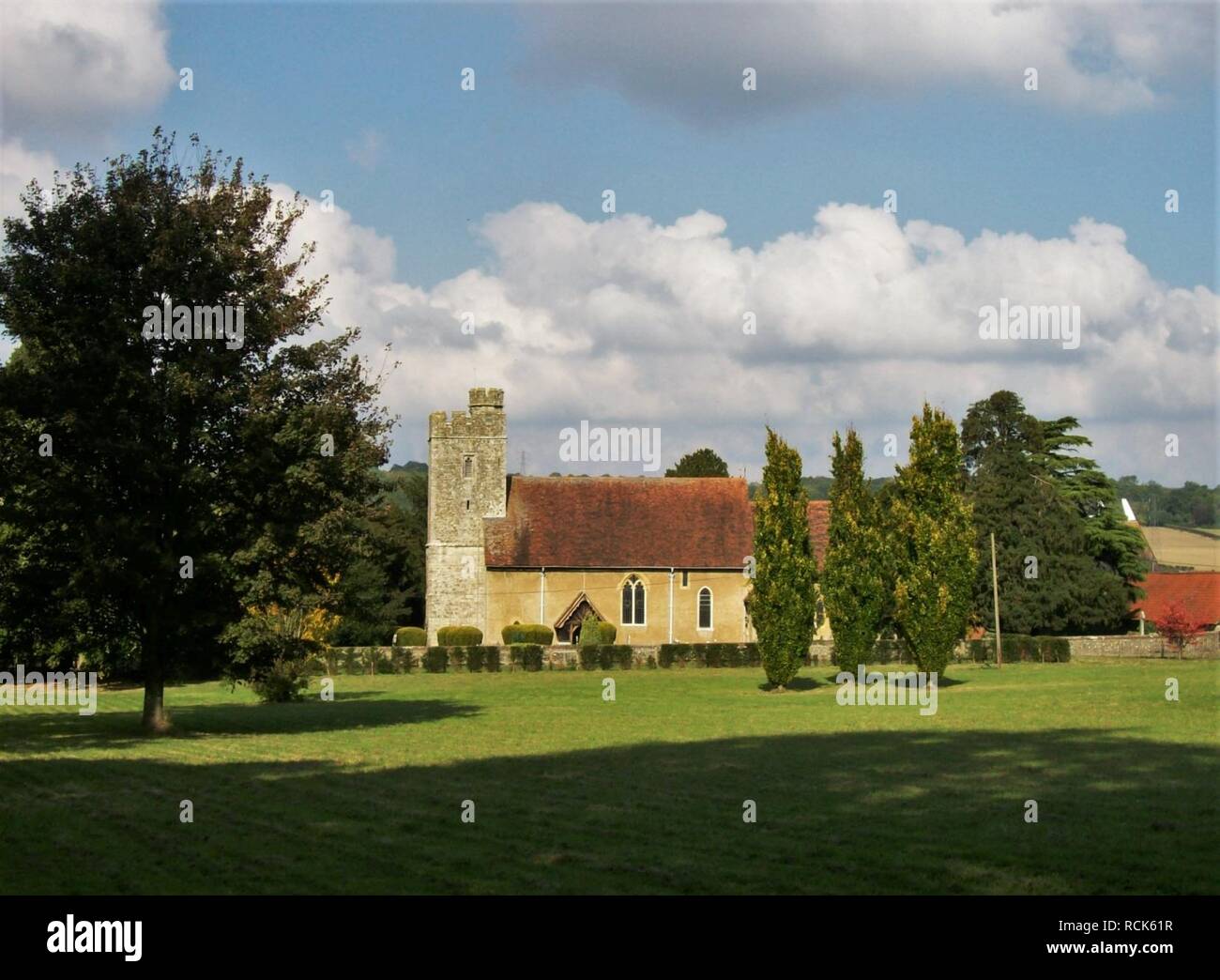 Alle Heiligen, West Farleigh. Stockfoto