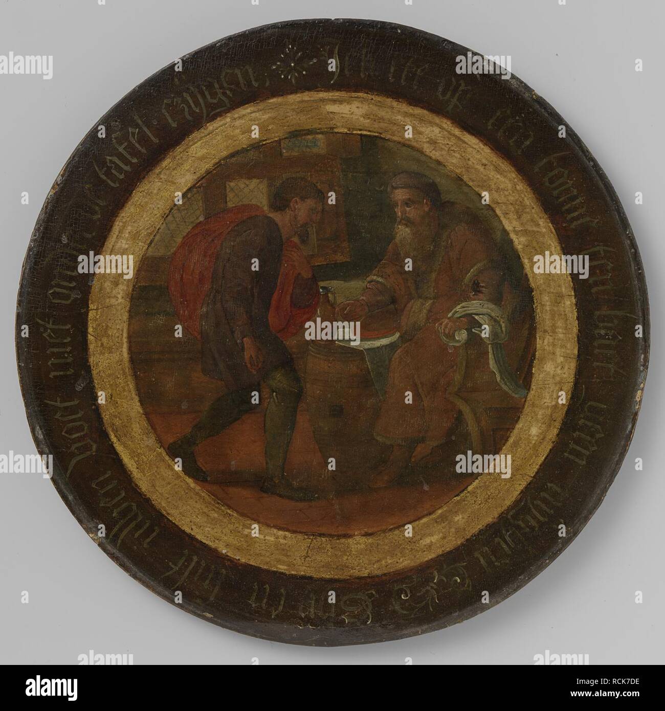 Allegorie op de kuiperij Rijksmuseum SK-A-4465. Stockfoto