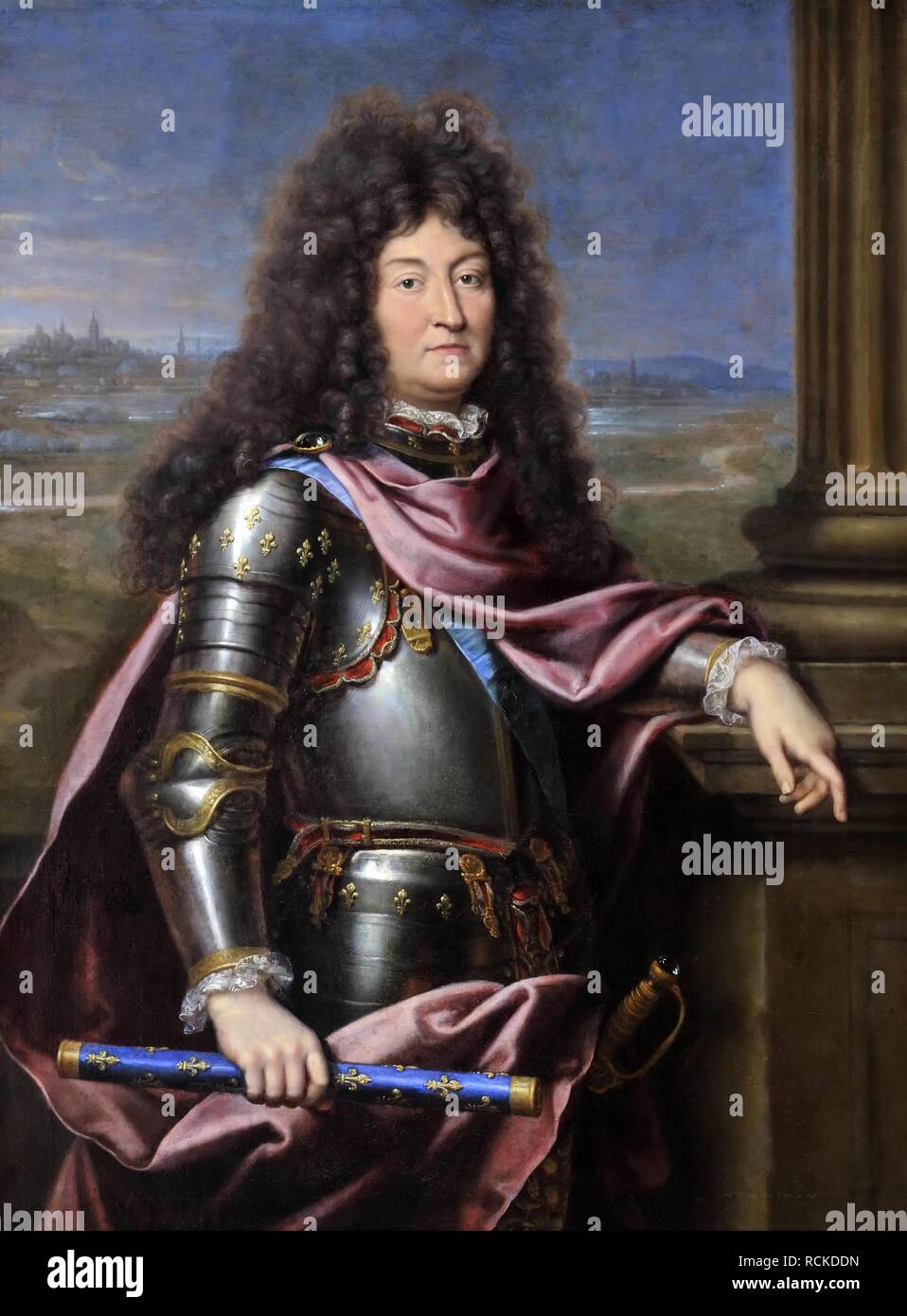 Ludwig XIV., König von Frankreich (1638-1715). Museum: Musée de l'Histoire de France, Château de Versailles. Autor: MIGNARD, Pierre. Stockfoto