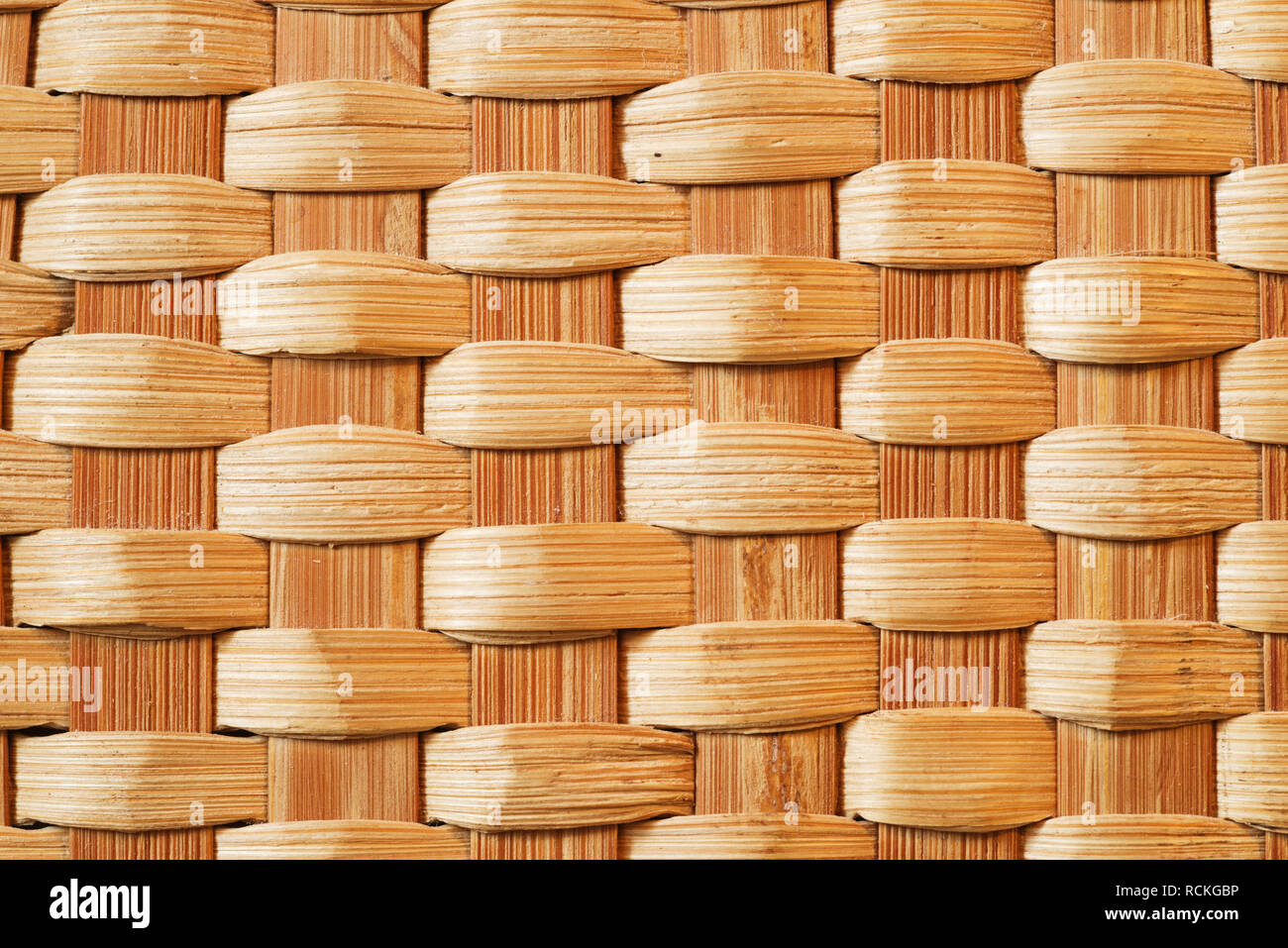Detail Hintergrund Textur einer gewebten Afrikanischen Warenkorb Stockfoto