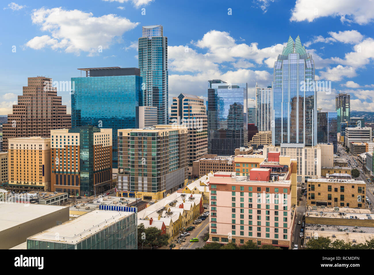 Die Innenstadt von Skyline von Austin, Texas, USA. Stockfoto