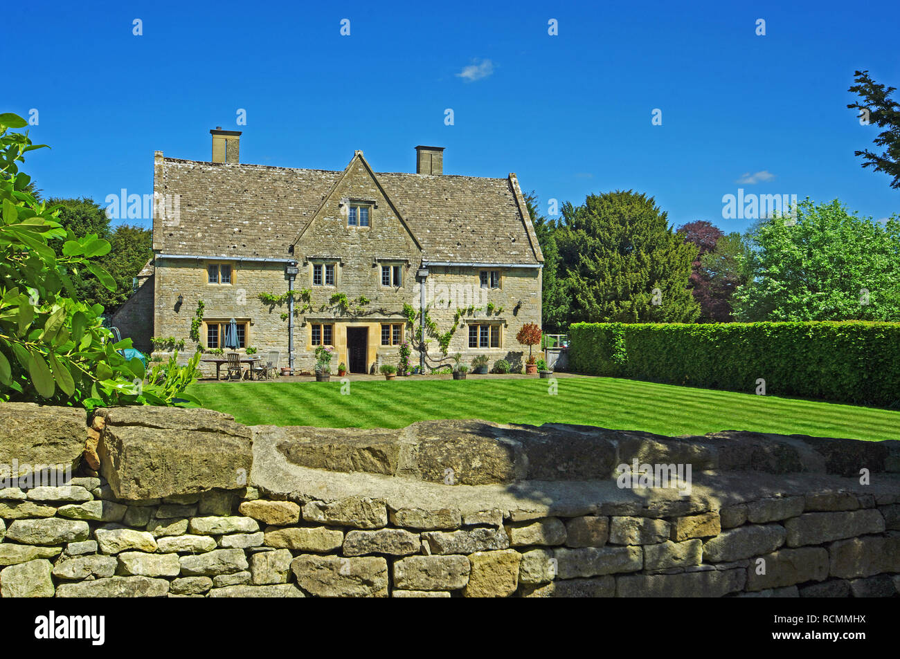 Haus, Guiting Macht, Cotswold, Gloucestershire Stockfoto
