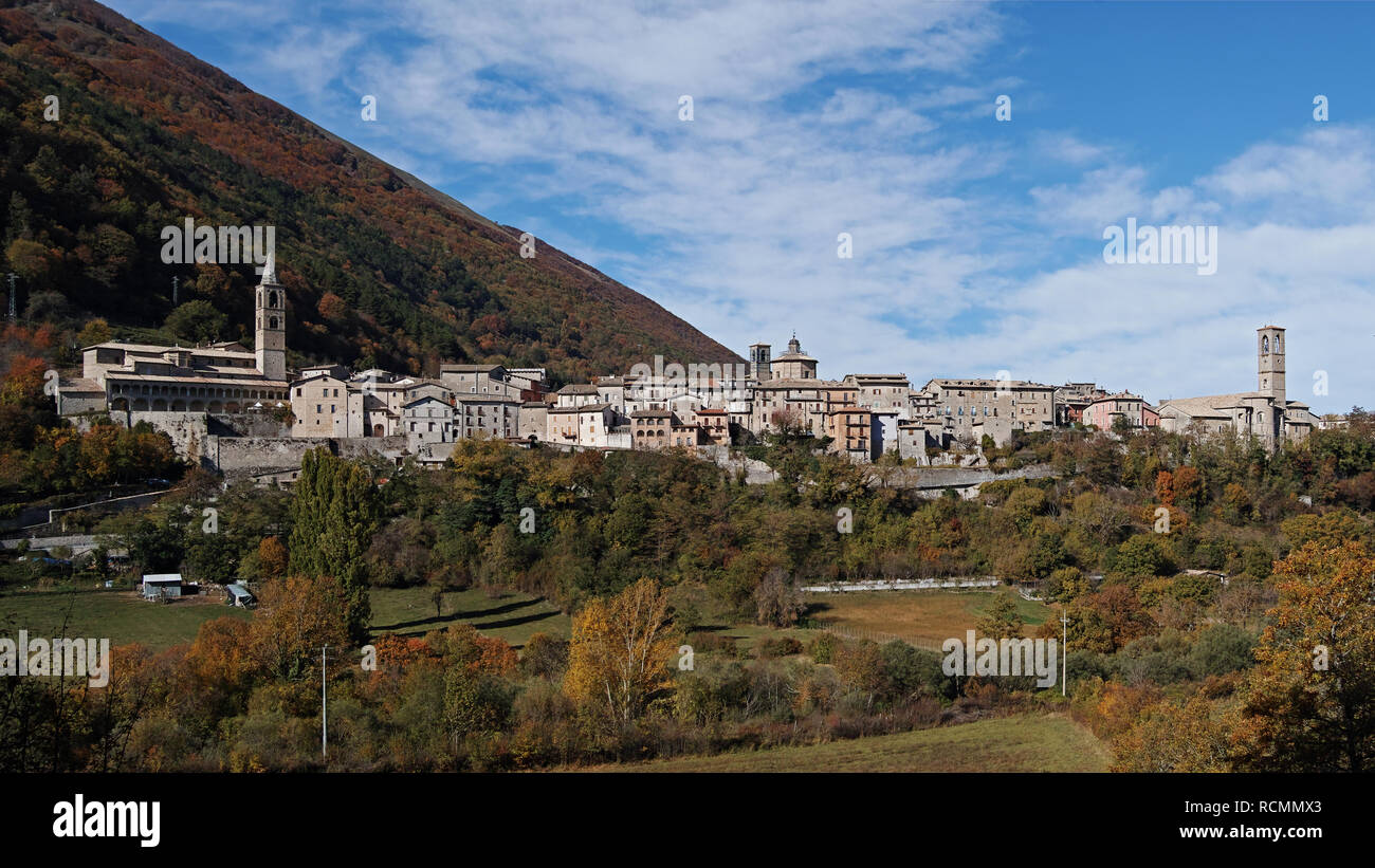 Perspektive der Leonessa, Provinz von Viterbo, Latium, Italien Stockfoto