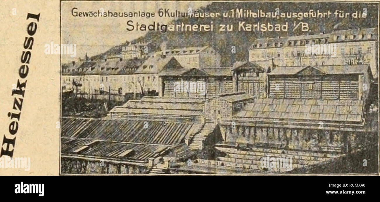 . Gartenkunst sterben. Landschaftsbau; Gärten - Europa. = Taxus Whipplei! = Prachtvolle dunkelgrÃ¼ne Ware, mehrfach verpflanzt, mit festem Ballen. Vorrat ca 100000 St. in allen GrÃ¶ Ãen bis 250 cm HÃ¶he, als Pyra-Miden, SÃ¤ulen, BÃ¼sche und zu Hecken. Von anderen Coniferen gleichfalls grosser Vorrat an vorzÃ¼glicher Ware. Man verlange unser Preisverzeichnis. J. Timm &Amp; Co., Baumschulen, Elmshorn ich. Holstein. Â^0'. GEWÃCHSHAUS-und Wintergarten - Bauten sowie deren Heizungen. liefern in vollendetster AusfÃ¼hrung METALL-WERKE BRUHO SCHRft/Y/V G.M.B.H. ILVERSGEHOFEN - Erfurt. Feinste Referen Stockfoto