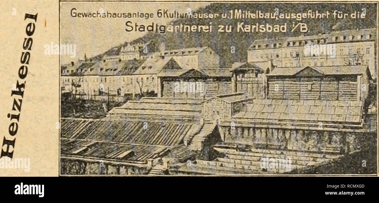 . Gartenkunst sterben. Landschaftsbau; Gärten - Europa. = Taxus Whipplei! = Prachtvolle dunkelgrüne Ware, mehrfach verpflanzt, mit festem Ballen. Vorrat Ca. 100 000 St. in allen Größen bis 2-50 cm Höhe, als Pyra-Miden, Säulen, Büsche und Hecken zu. Von anderen Coniferen gleichfalls grosser Vorrat in vorzüglicher Ware. Man verlange unser Preisverzeichnis. J. Timm &Amp; Co., Baumschulen, Elmshorn ich. Holstein. y0'. &Gt;^&amp; (0 GEWÄCHSHAUS- und Wintergarten - Bauten sowie deren Heizungen. liefern in vollendetster Ausführung METALL-WERKE BRUNO SCHRR/Y/Y-G.M.B.H. ILVERSGEHOFEN - Erfurt. Feinste Stockfoto