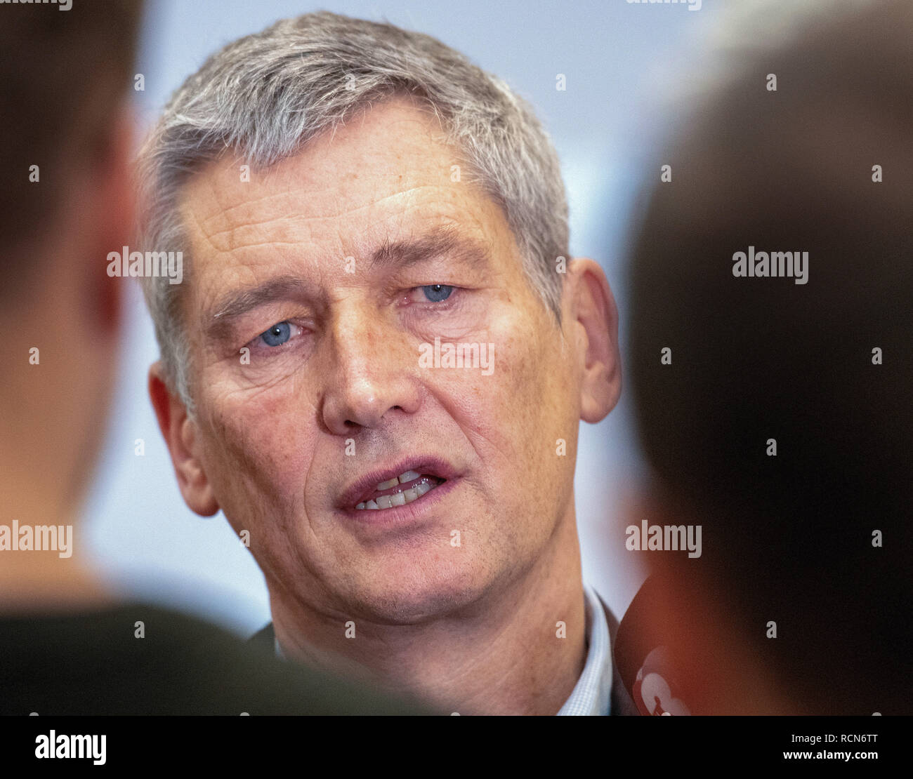Ulm, Deutschland. 16 Jan, 2019. Wolfram König, Präsident des Bundesamtes für Nukleare Sicherheit (BfE), Gespräche mit Journalisten. Quelle: Stefan Puchner/dpa/Alamy leben Nachrichten Stockfoto
