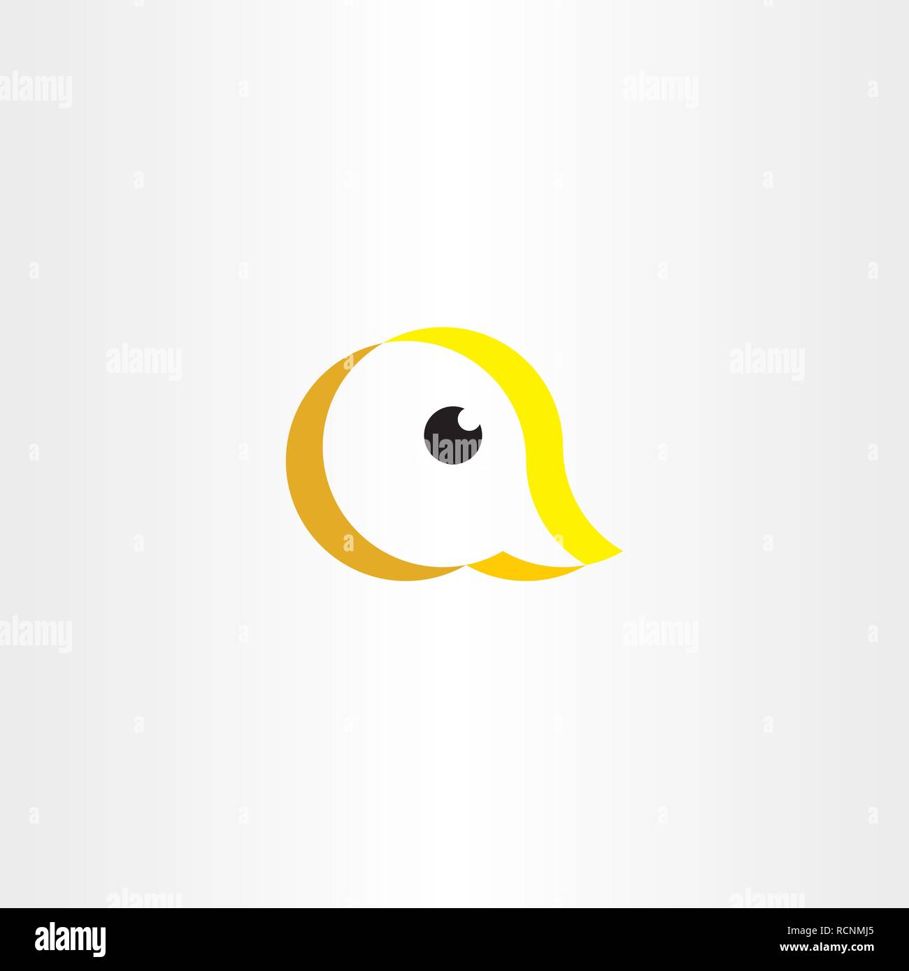 Duck Logo Brief ein Symbol design Stock Vektor