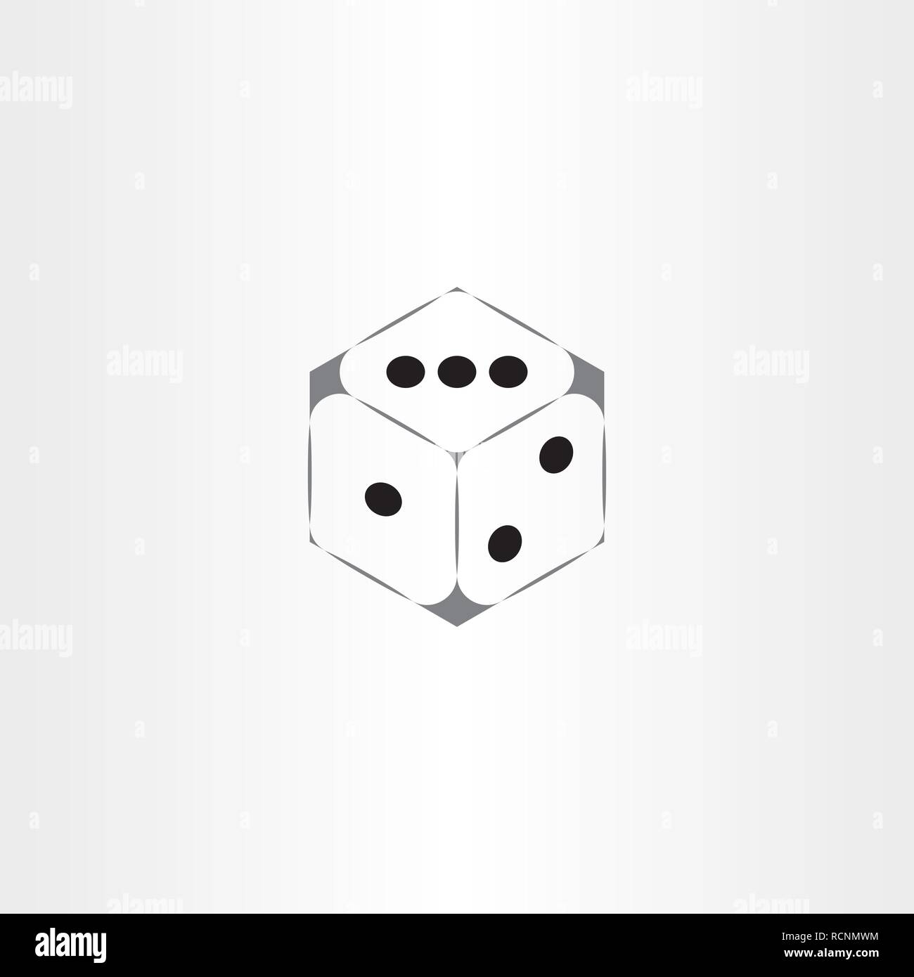 Würfel Vektor logo Icon Design Stock Vektor