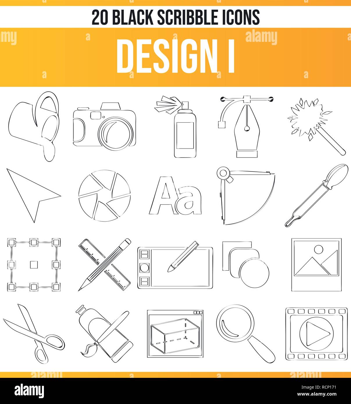 Schwarzen Symbole/Icons auf Design. Dieses Icon Set ist perfekt für kreative Menschen und Designer, die das Design in ihrem grafischen Designs benötigen. Stock Vektor