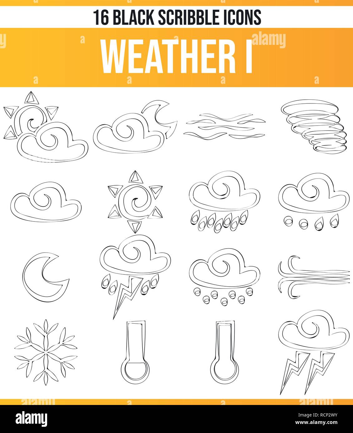 Schwarzen Symbole/Icons auf Wetter. Dieses Icon Set ist perfekt für kreative Menschen und Designer, die das Wetter Thema in ihren grafischen Designs benötigen. Stock Vektor