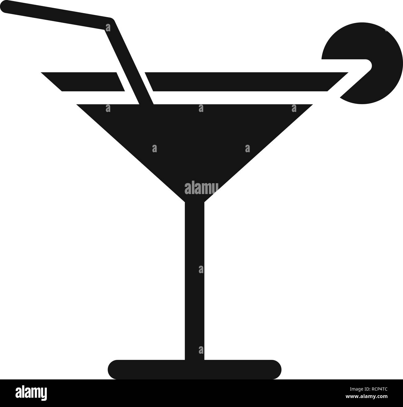 Vektor Cocktail Symbol Stock Vektor