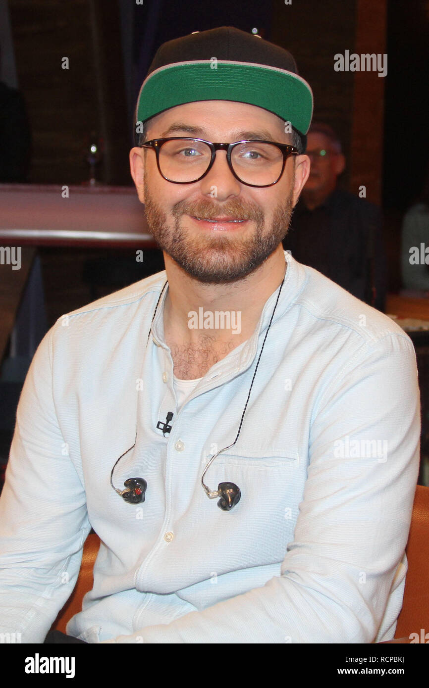NDR Talkshow, Hamburg, 14.12.2018 Mit: Mark Forster (Saenger) Wo: Hamburg, Deutschland Wann: 15 Dec 2018 Credit: Becher/WENN.com Stockfoto