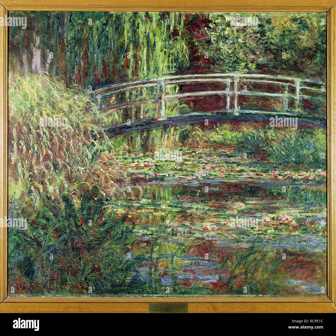 Seerose Teich, Rosa Harmonie (le bassin aux Nymphéas, Harmonie Rose). Museum: Musée d'Orsay, Paris. Thema: Monet, Claude. Stockfoto