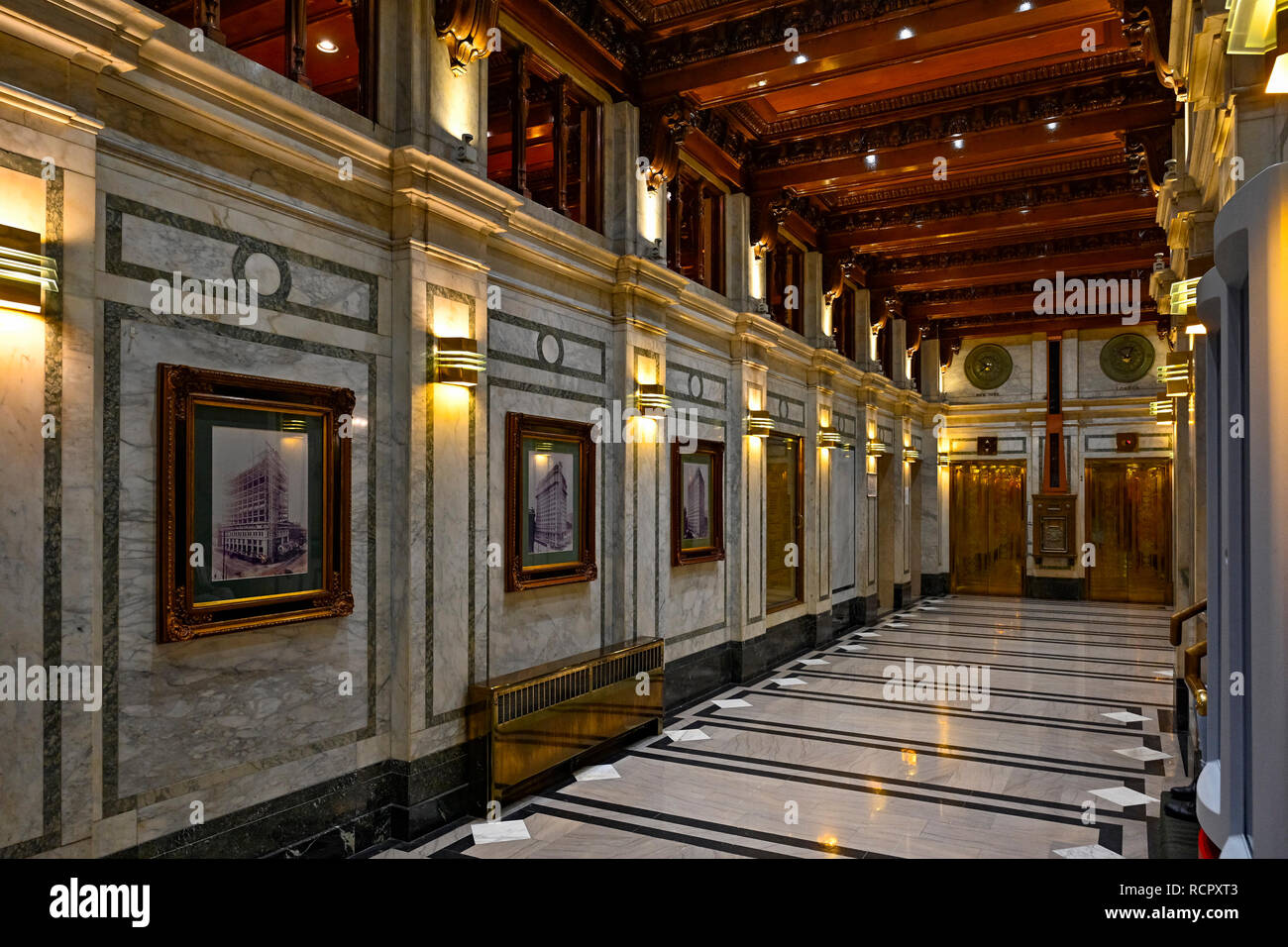 Lobby, Italienische Botschaft, Vancouver, British Columbia, Kanada Stockfoto