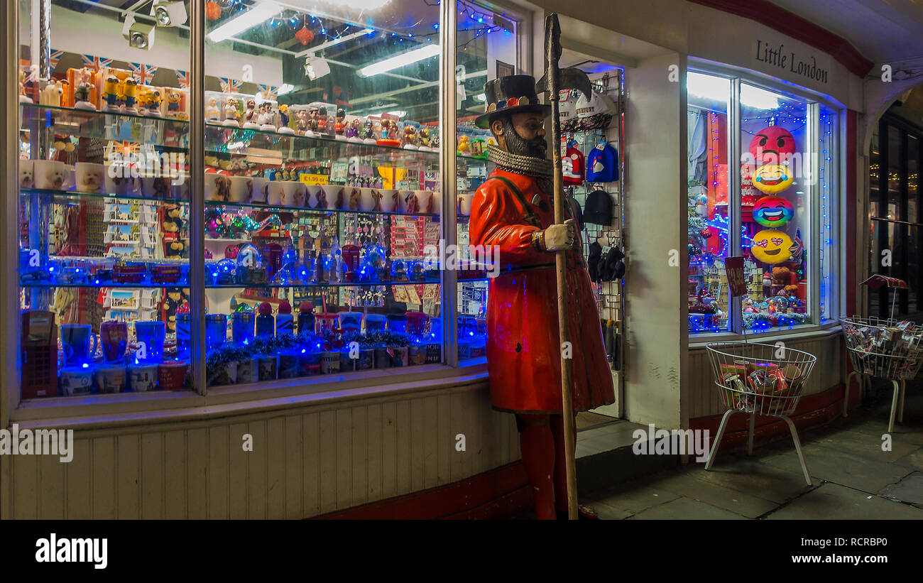 Little London Souvenie Shop Canterbury Kent Stockfoto