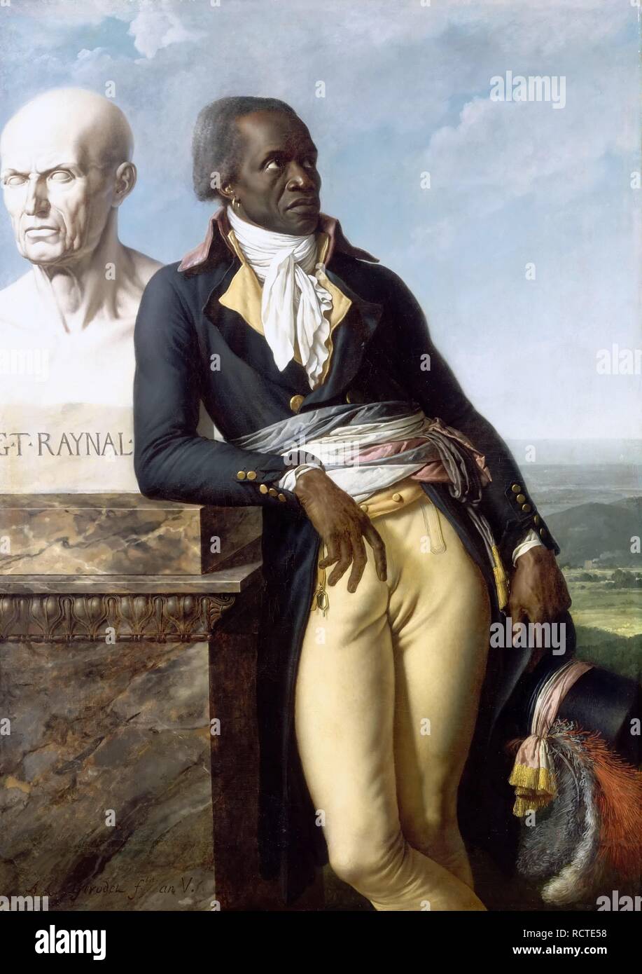 Portrait von Jean-Baptiste Belley. Museum: Musée de l'Histoire de France, Château de Versailles. Autor: Girodet de Roucy Trioson, Anne Louis. Stockfoto