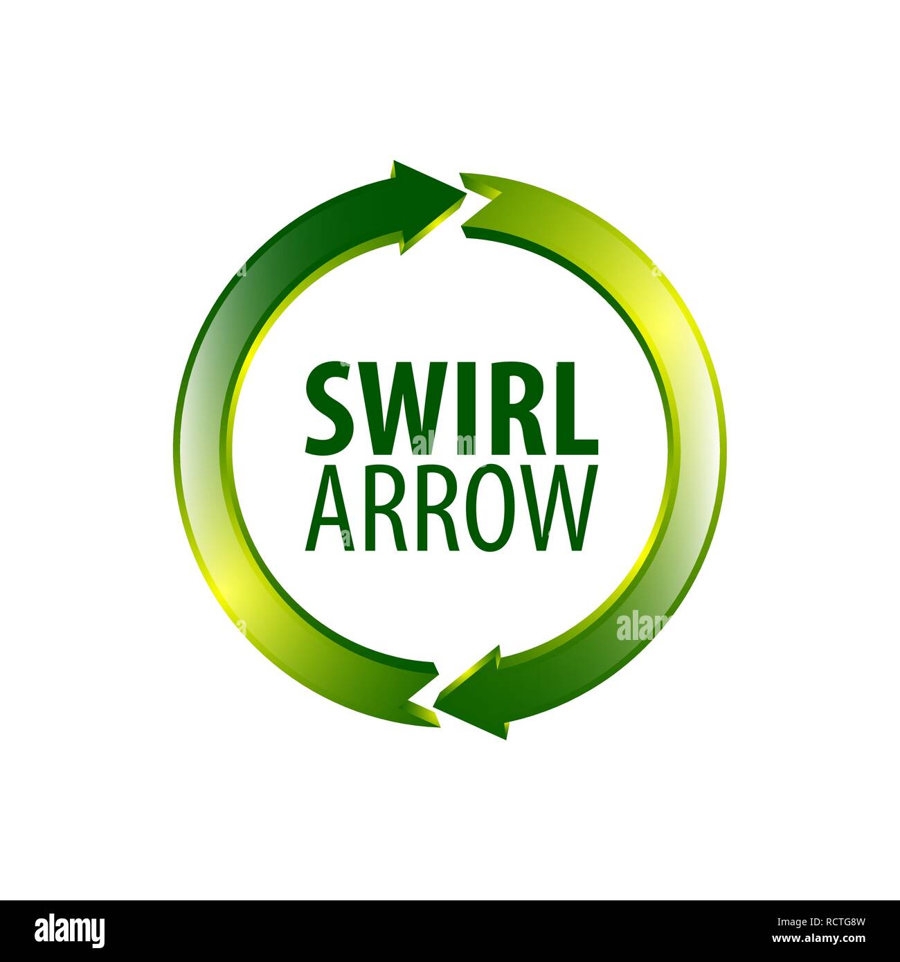 Kreis swirl Arrow Logo Konzept Design. Symbol grafische Vorlage element Vektor Stock Vektor