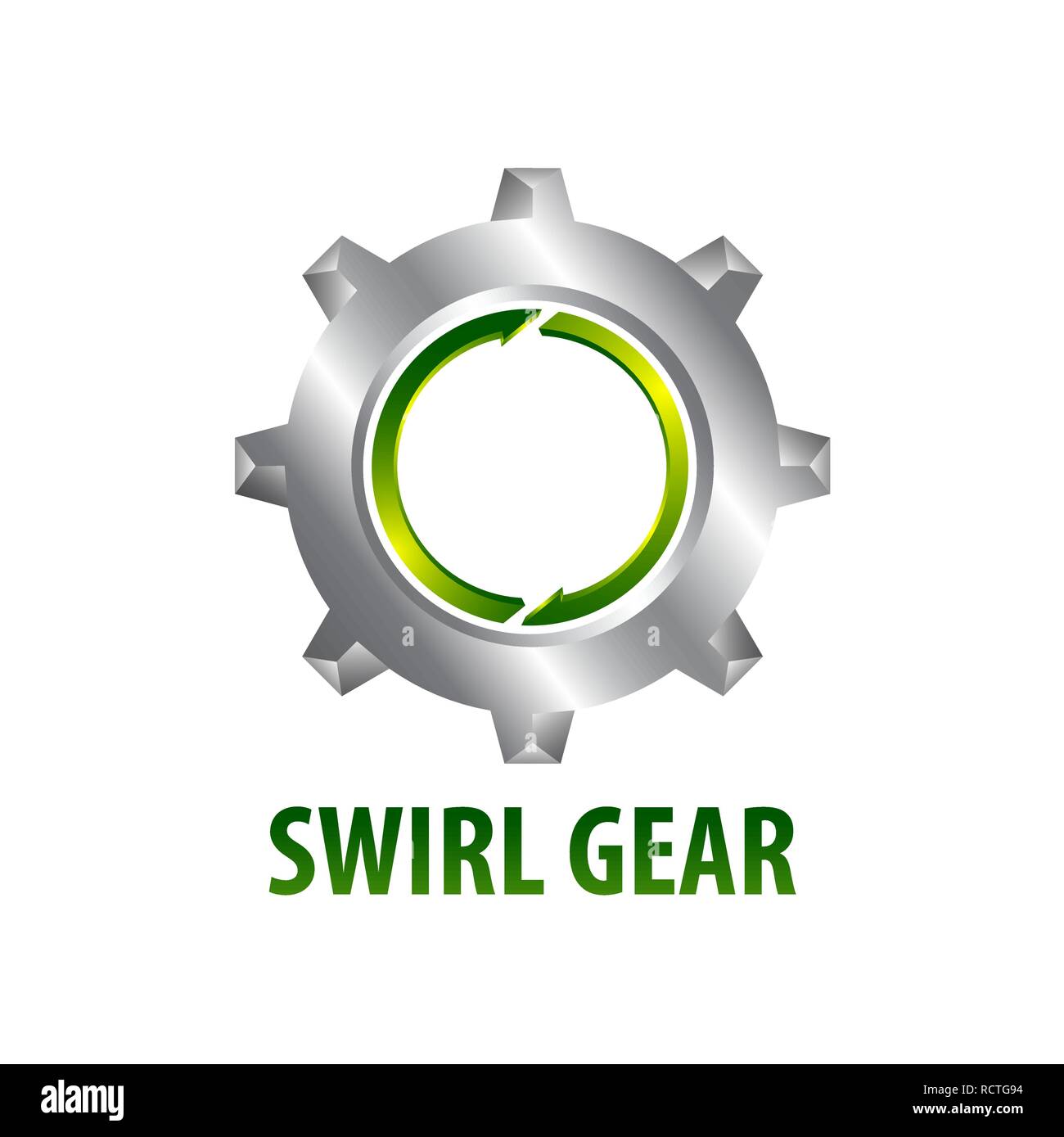 Swirl Gang logo Konzept Design dreidimensionalen Stil. Symbol grafische Vorlage element Vektor Stock Vektor