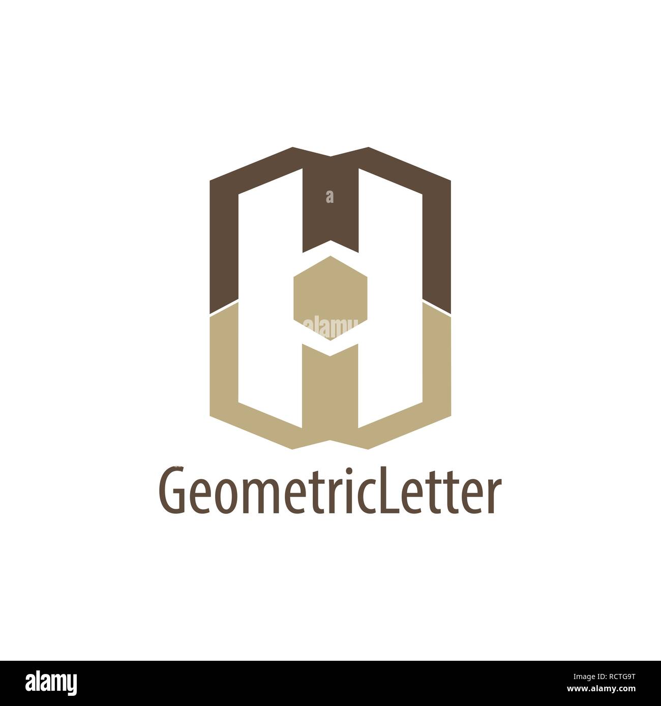 Geometrische initial MW logo Konzept Design. Symbol grafische Vorlage element Vektor Stock Vektor