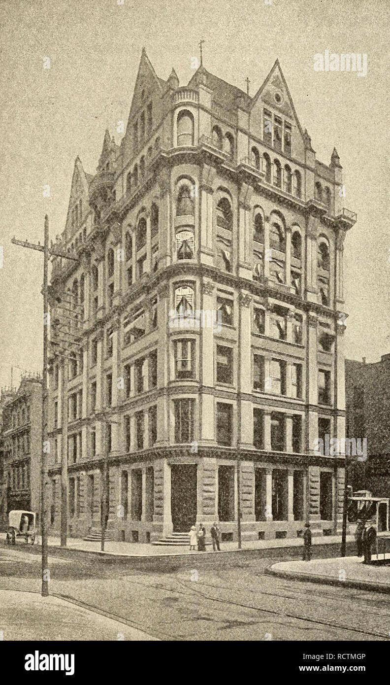 Braune Brüder Gebäude - Südosten Vierte und der Chestnut Street, Philadelphia, Pennsylvania, um 1900 Stockfoto